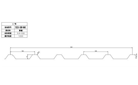 YX33-188-940壓型鋼板
